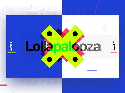 Lollapalooza (concept) concept hero landing layout pop template typography ui web design webdesign