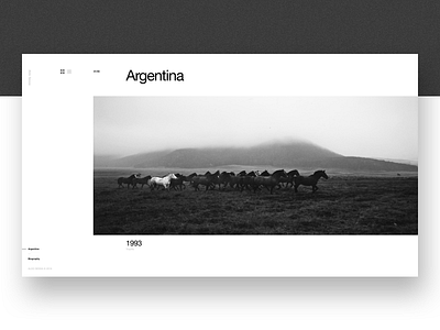 Aldo Sessa - Album 1 (concept) concept helvetica landing page layout minimal photography swiss typography ui ux web design