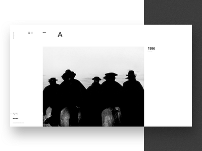 Aldo Sessa - Album 2 (concept) concept helvetica landing page layout minimal photography swiss typography ui ux web design