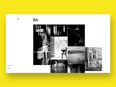 Aldo Sessa - Album 8 (concept) concept helvetica landing page layout minimal photography swiss typography ui ux web design