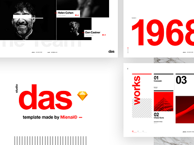 Das Template - Behance Case Study architecture clean concept helvetica landing page minimal swiss typography ui ux web design