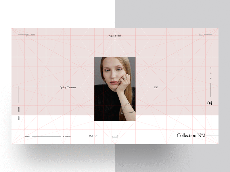 Agata Bieleń — Freebie — 4 fashion fibonacci freebie garamond golden ratio graphic design grid layout magazine template typography