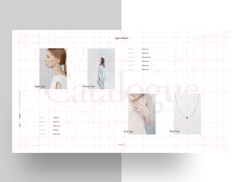 Agata Bieleń — Freebie — 6 fashion fibonacci freebie garamond golden ratio graphic design grid layout magazine template typography