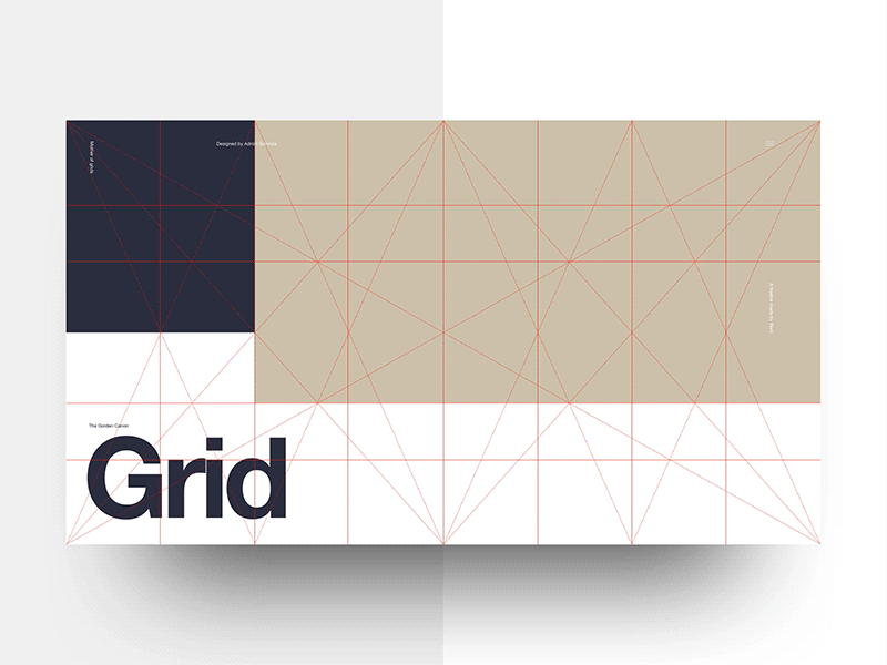 Golden Canon Grid - Freebie Update (V.2) fibonacci freebie golden ratio graphic design grid helvetica layout template typography