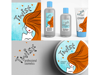 TWIST COSMETIC CONCEPT app art branding design graphicdesign illustration illustrator logo typography дизайнер