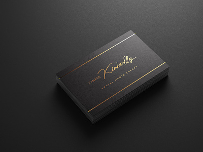 Black & Gold | Business Card branding business card businesscard catalogue company design dribbble layout minimalist presentation style