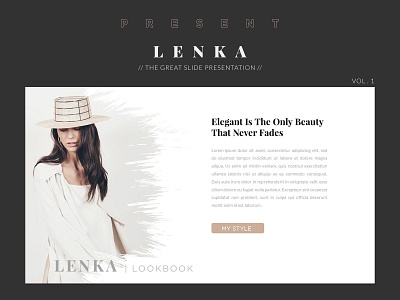 LOOKBOOK - Presentation templates design beauty catalogue dribbble dribbble invite header lenka lookbook lookbook template powerpoint presetatio slide style styleguide web