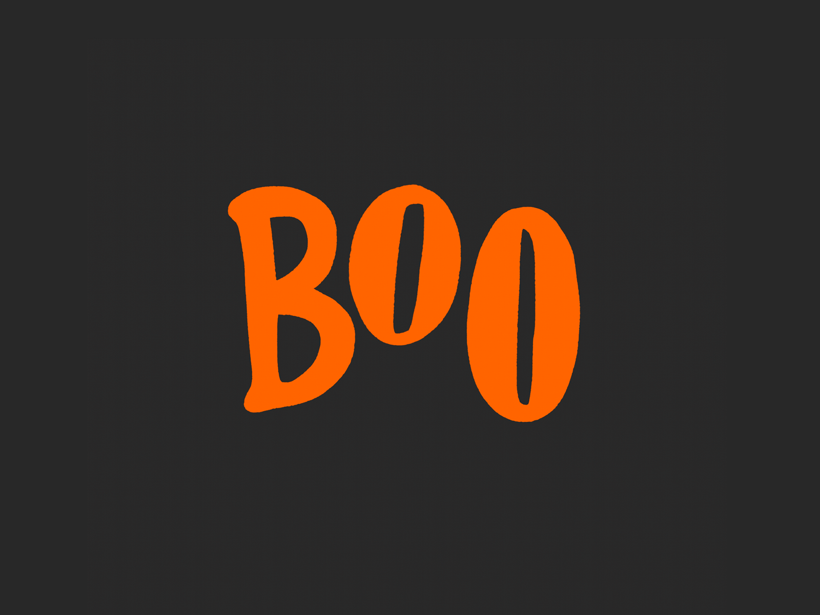 BOO! animated gif animations ghost halloween halloween party illustration scary scary movie spooky spooky season typography