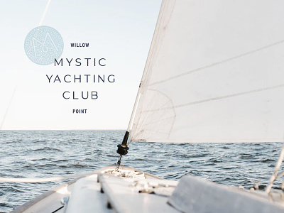Mystic Yachting Club Secondary Marks brand design branding design high end logo luxury luxury branding typography upscale wedding wedding branding yacht yacht club