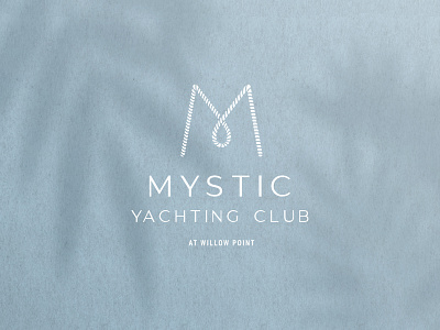 Mystic Yachting Club Primary Logo branding classic design high end illustrator logo luxury luxury branding sophisticated typography upscale wedding yacht yacht club