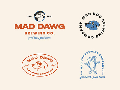 Mad Dawg Brewing Co. Secondary Logos & Marks