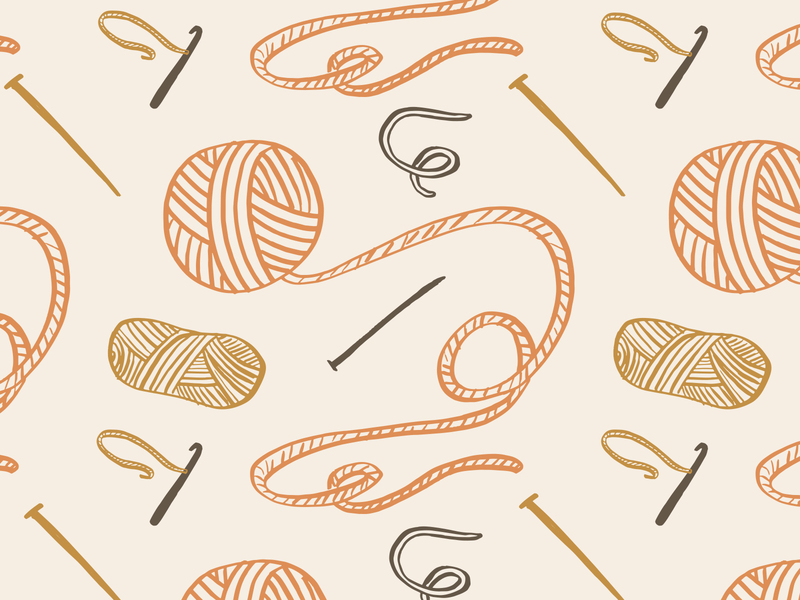 The Pattern Challenge Day 2: WOOL cozy crochet design doodle hobbies hobby illustration illustrator knit knitting needlecraft pattern pattern design pattern illustration surface design surface illustration vector yarn yarn branding yarn illustration