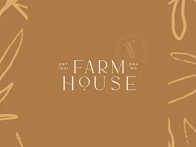 Seattle Farmhouse Logo archetecture blog branding cafe branding design farm to table farmhouse farmhouse branding farmhouse design illustration illustrator interior design logo modern typography vintage