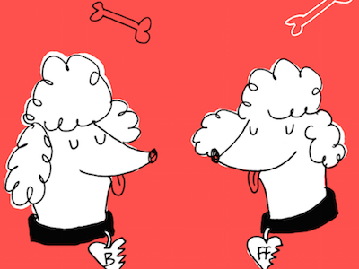 Poodle Pals dogs doodle illustration poodles