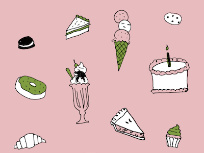 Day 16: Sweet Treats Diddy 100dayproject dessert illustration illustrator treats