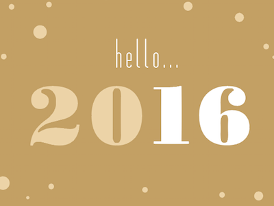Hello 2016 2016 design doodle new year type typography