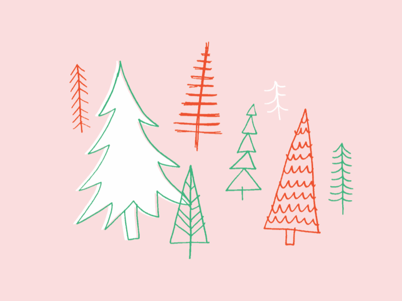 Pink Forest by Alisa Wismer on Dribbble