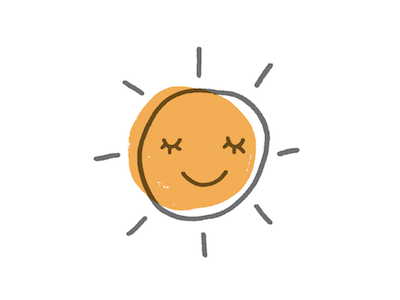 SUNday FUNday doodle illustration illustrator mr golden sun rainy day sun sunshine