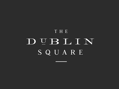 Dublin Square branded branding bucks county farmers market local lockup logo design market marketplace type typography