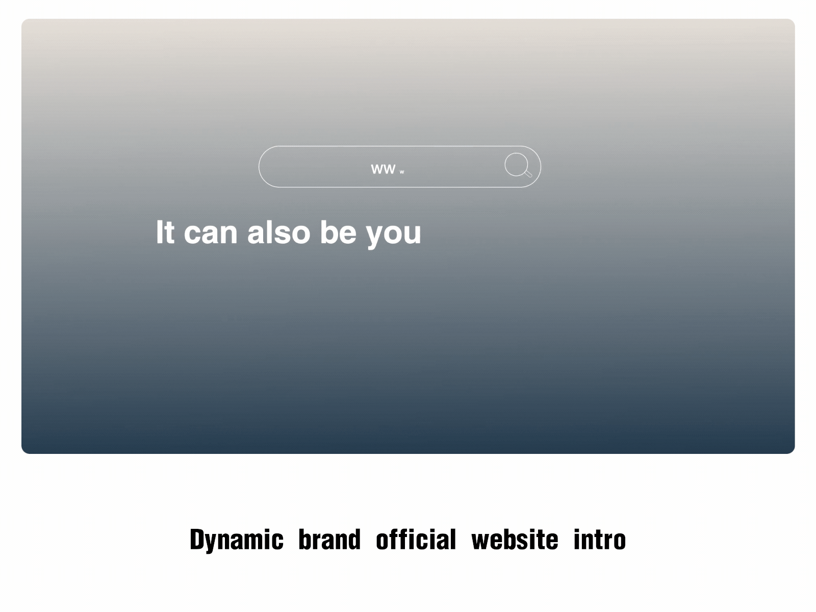 Dynamic brand official website intro