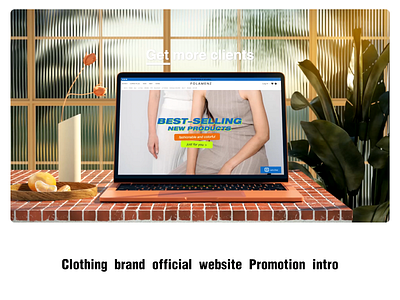 Clothing brand official website Promotion intro 3d animation after effect black friday branding design shopify shopline website