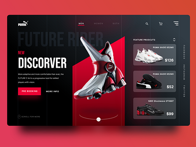 PUMA X TESLA FUTURE KICKS CONCEPT UI by Ritik Shrivastav on Dribbble