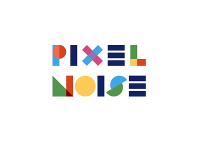Pixel Noise Letterform challenge design logo typography vector