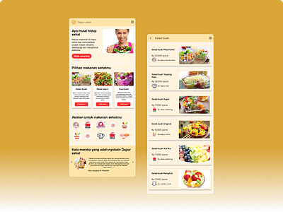 Kuliner mobile design app design illustration illustrator ui ux vector web website