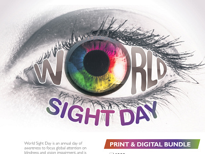 WORLD SIGHT DAY creative design creative creative and quality typography design