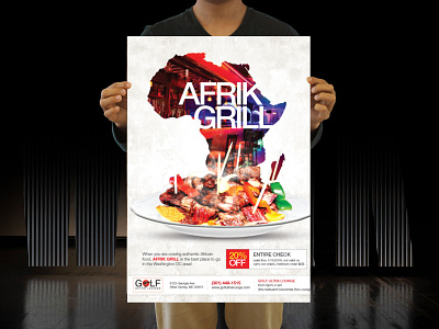 Restaurants Food - Poster branding creative design creative creative and quality graphic design typography design vector