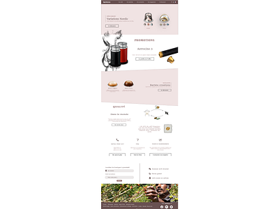 Remake Nespresso website @design @project @school @ui @ux
