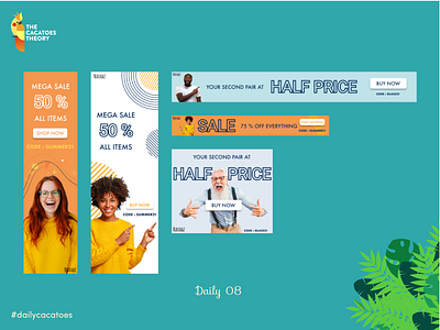 Banners for sale #dailycacatoes @design @ui banners dailycacatoes dailyui design pattern sales shapes summer thecacatoestheory ui