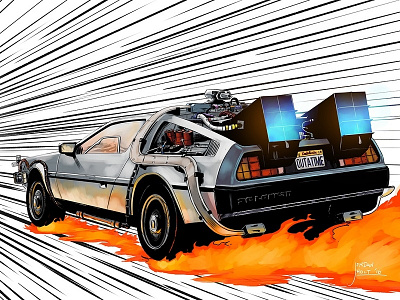 88 back to the future bttf delorean outatime time machine