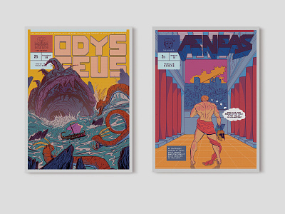 Aeneas & Odysseus Comic Covers