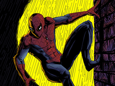 Spider-Man comic illustration marvel spider man spiderman superhero superheroes