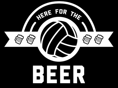 Quick little shirt design beer beer shirt shirt sport shirt sports volleyball