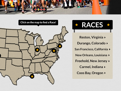 Race List chain event map race web web box
