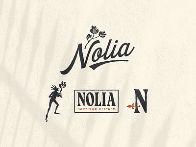 Nolia creole illustration iron magnolia new orleans restaurant restaurant branding restaurant logo type voodoo