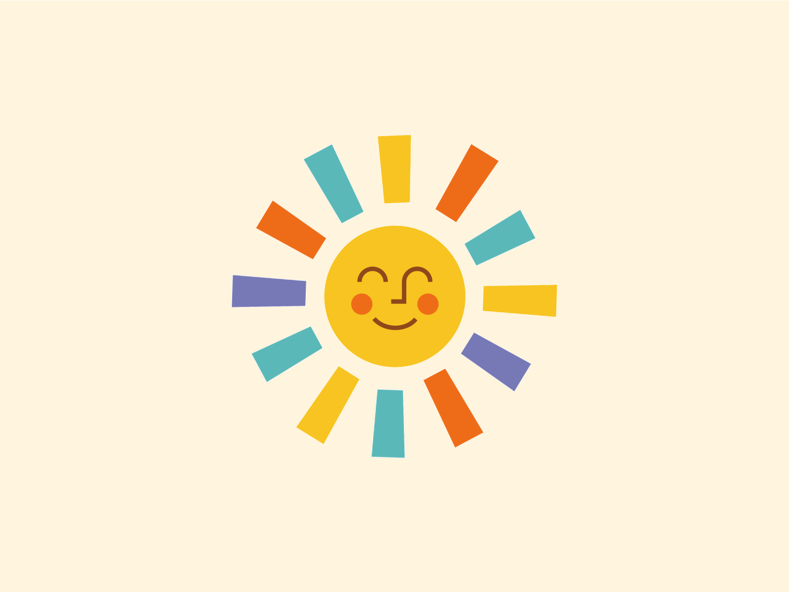 Sun animated gif animation candy graphic illustration logo smile sun sunshine