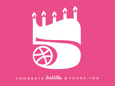 5 dribbble five five year anniversary