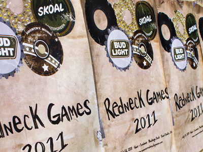 Redneck Games Poster illustration poster redneck