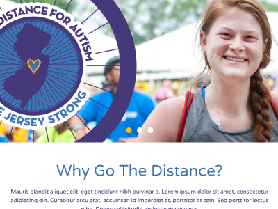 Go The Distance banner bike cycle distance event non profit web web banner