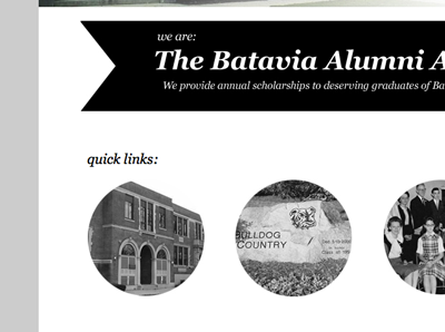 Batavia Alumni Association design web