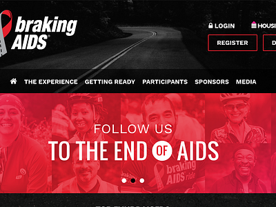 Braking Aids aids cta cycling event header login register web web banner web design