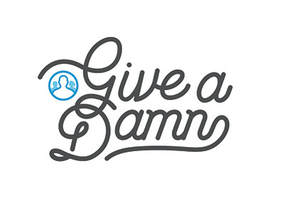 Give a Damn damn lettering script type typography