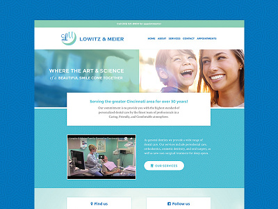 Dentist Website clean dental dentist homepage site ui ux web website