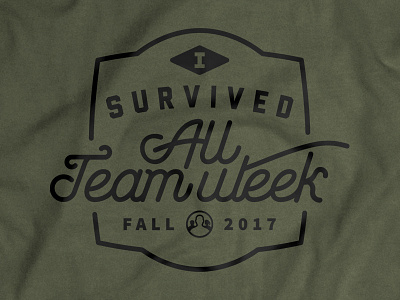 All Team Shirts illustration shirt survival type typography