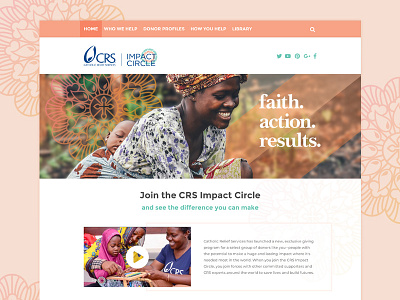 Impact Circle Updated banner donate fundraise homepage non profit web web banner website