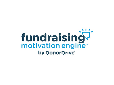 Fundraising Motivation Engine donate donation fundraising illustration logo motivation nonprofit notification