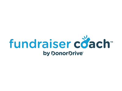 Fundraiser Coach coach donate donation fundraising illustration logo motivation nonprofit